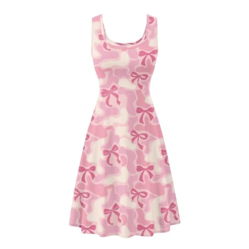 Image of Renewold Women's Sleeveless Tank Dress with Pockets, Casual Scoop Neck A-Line Sundress for Summer, Travel and Vacation