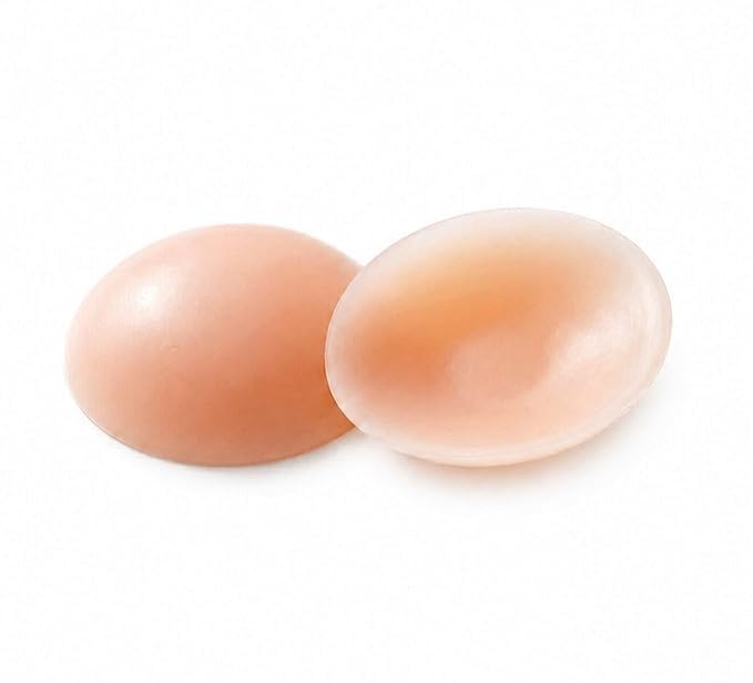 krukmina Women’s Reusable Nipple Cover | Silicone Adhesive Nipple Covers for Women | Peel-and-Stick Bra Petals, Breast Pads | Silicone Nipple Pad Beige-picture-36
