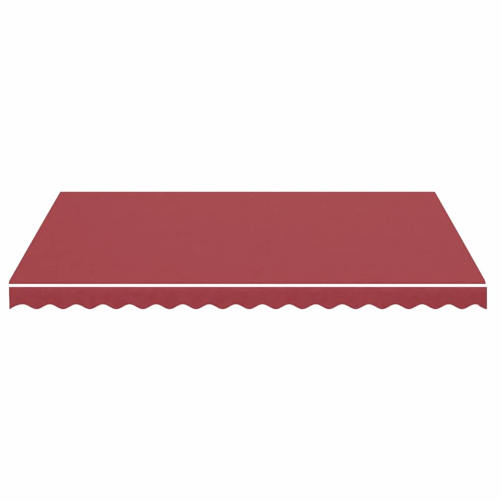 Leasha Toile de Rechange Store Banne avec Lambrequin, Toile Tissu de Remplacement pour Auvent 380x295 cm Bordeaux Rouge