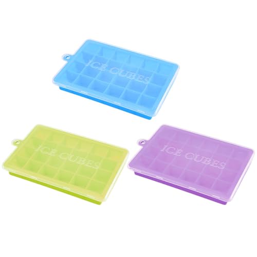 Molde para Cubos de Hielo de Silicona ABOOFAN 3 Piezas miniatura 1