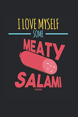 Salami Notebook: Graph Paper 1cm Journal 6x9 - 120 Pages