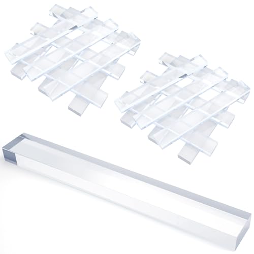 200 Pcs 1/8" X 1/4" X 2" Clear Setting Blocks for Glass Shims