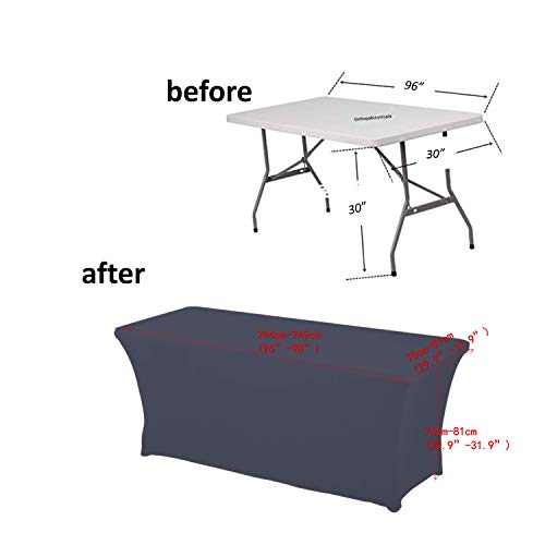 HAORUI Copri tovaglia Rettangolare di 8 Piedi in