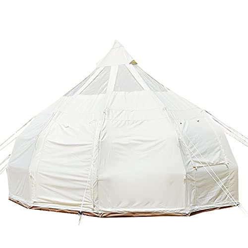 Carpa de Lona Bell Tent 5M Beige para Camping miniatura 1