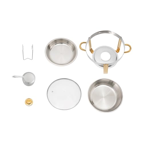 MBUYI Chafing Dish Edelstahl 5 Liter Warmhaltebehälter Essen, Wärmebehälter für Speisen, Speisenwärmer | Wärmebehälter | Buffetwärmer | Bain Marie für Catering, Buffet und Party – Bild 8