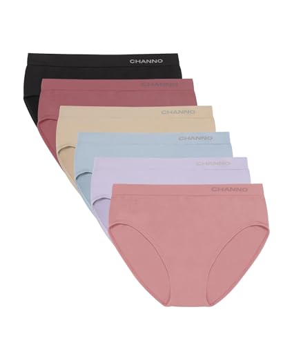 Channo Bragas Mujer Invisibles Pack de 6 Multicolor M