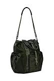 Desigual zaino per il tempo libero Neo Grunge Globe Nylon Backpack Khaki verde scuro