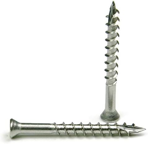 #7 Trim Head Deck Screws 305 Stainless Steel Type 17 Point #7 x 2" Qty 100
