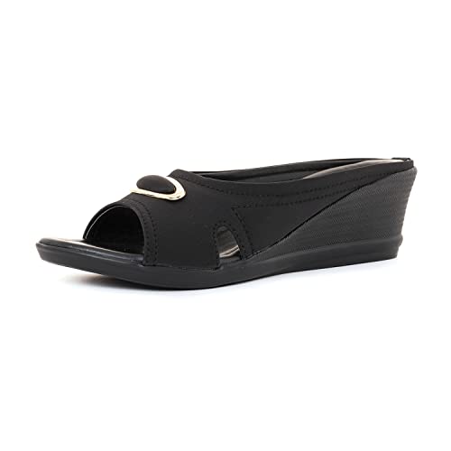 Image of Khadim's 5300555 Lightweight Durable Extra Soft Trendy Premium Stylish Casual Slip-On Heels For Women