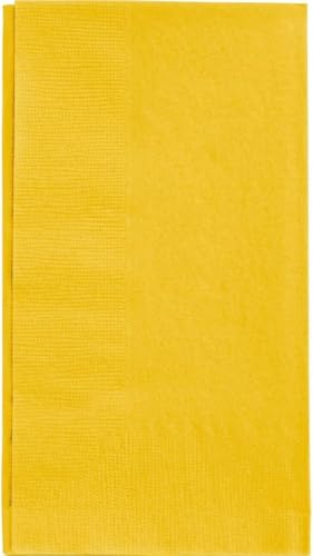 Yellow Dinner Napkins | 2-Ply | 15 x 17 | 100/Pack