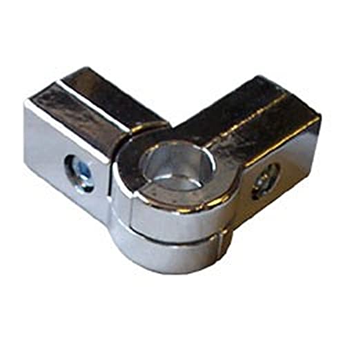25mm Chrome Tube|Pipe Clothes Garment Dress Hanging Rail Dry Cleaners Wardrobe (4 Way Adjustable Angle Clamp)