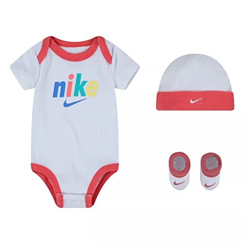 Image of Nike Baby Boys Hat, Bodysuit, and Bootie 3 Piece Set