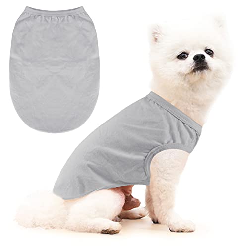 Mosucoirl Hund Weste T-Shirt,Haustier Hemd Hoodies Welpen Tank Top Hemd Hund Weste Haustierbekleidung für kleine mittelgroße Katzen Teddy Chihuahua Yorkie Katzen Kätzchen Cover