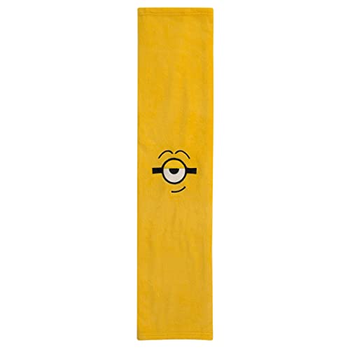 Image of Illimuniation Lazy Minions Club Yellow, Blue and White, Minion Character Shaped Toddler Blanket