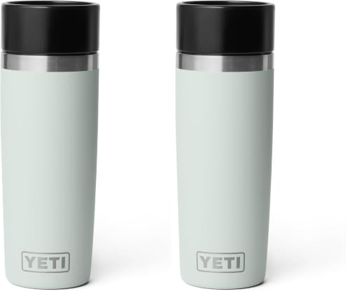 Image of YETI Rambler 16 oz Travel Bottle, Stainless Steel, Vacuum Insulated with Leakproof Commuter Cap, Ridgeline (Pack of 2)