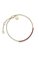 Rosefield Women's Tennis Siam Gold-Tone Bracelet, 16.5-19.5cm