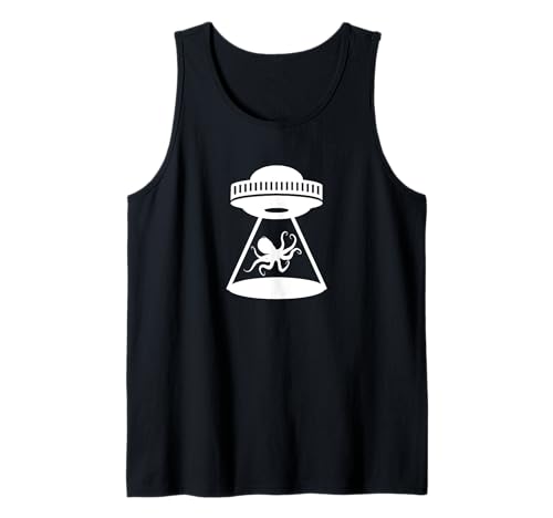 Nave espacial alienígena Octopus Abduction Space - Lindo y divertido océano Camiseta sin Mangas