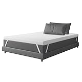 COLORDREAMS | Colchoneta Cubre Colchón Topper Individual 100x190x5 cm – Alto De 5 cm – Colchoneta con Memory Foam y...