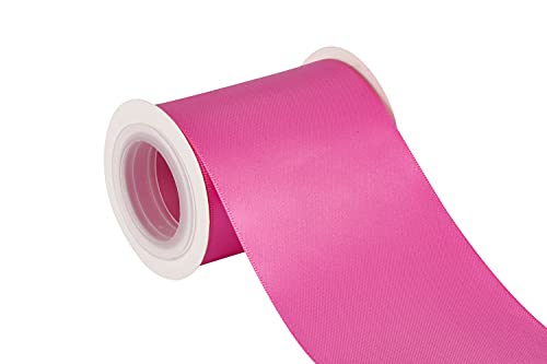 Joycrosso 75mm Double Faced Satin Ribbon 4.5 Meters-Roll Set for Chair Sash Gift Wrapping Party Favor Home Decoration Craft Supplies
