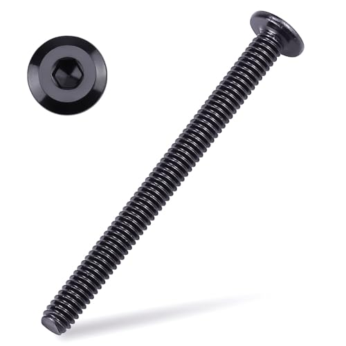 Vis cylindrique acier inoxydable 304 noir 1/4-20 x 8,9 cm pour montage précis