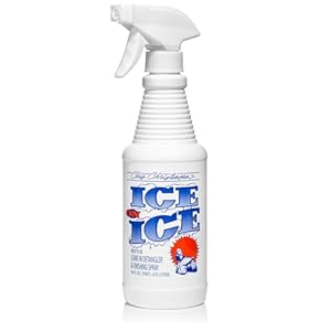 Chris Christensen Ice on Ice Detangler and Finishing Dog Spray, Groom Like a Professional, Ready to Use, Helps Brush/Comb Glide Through Coat, Conditions, No Residue, All Coat Types, Made in USA, 16 oz