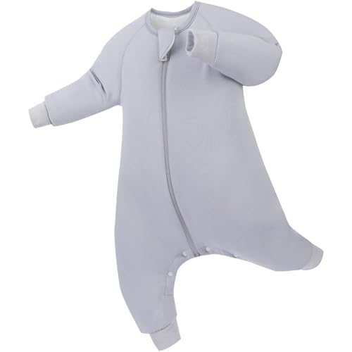 Image of PurComfy Supersoft Active Toddler Sleepsuit 1.0 TOG Long Sleeve Wearable Blanket with Legs All-Season Cozy Sleeper