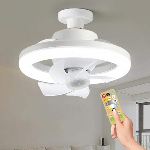 Ventilador de techo con luz E27 para solucionar el calor en habitaciones 5