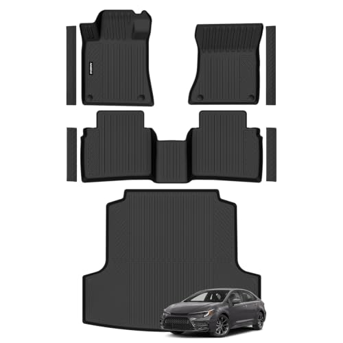 Naibeve Floor Mats for 2019-2025 2026 Nissan Altima - All Weather Custom Fit for Nissan Altima Floor Mats Liners and Cargo Liner Accessories