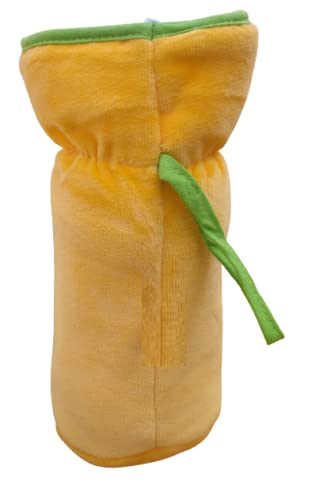 Image of Bottle Covers for Wide Neck /Broad Neck Soft Plush Stretchable Baby Feeding Bottle Cover with Strap for (250, 260, 330 ml Feeders (Multi Colour) Pack of 3)