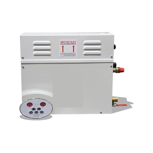 OPFVUJIKX Machine de Bain de Vapeur de Sauna de générateur de Vapeur de 3KW/4.5KW for la Machine de Fumigation de Spa de pièce de Sauna à la Maison avec Le contrôleur numérique Spa à Domicile(3KW)