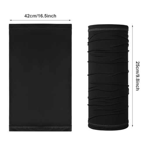 Geyoga 6 Pieces Summer UV Protection Cooling Neck Gaiter Face Clothing Neck Gaiter Mask Scarf Sunscreen Breathable Bandana