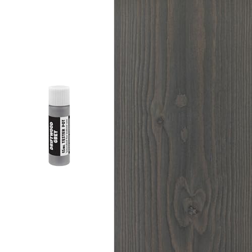 Littlefair's Wood Stain Water Based - 15ml - Indoor Furniture Wood Dye - Light & Dark Finishes - Non Toxic & Eco Friendly Formula - Interior Wood Stain for Crafts - Colour: Driftwood Grey
