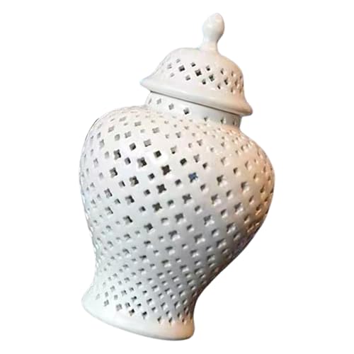 Pot à gingembre en céramique blanche pour stabiliser vos bouquets de fleurs