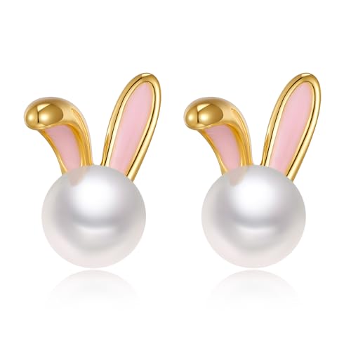 FILMOON Bunny Pearl Earrings