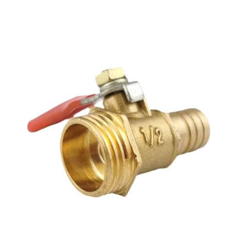 Robinet à tournant sphérique en laiton étanche femelle 1/2 pour raccordement cannelé 6 mm