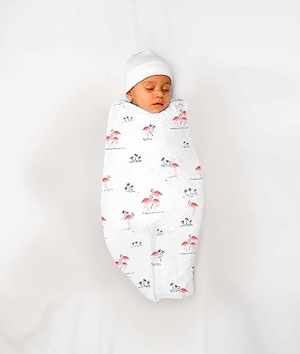 Image of TinyLane - Curated for you! 100% Organic Bamboo Muslin Swaddle New Born Baby, 0-6+ Months, 90x90 cm, Multi Color, Skin Friendly, Pack of 5
