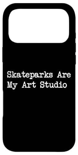 Skateparks Are My Art Studio �ʔ����X�P�[�^�[�A�[�g�̈��p �X�}�z�P�[�X iPhone 17 Pro Max �p