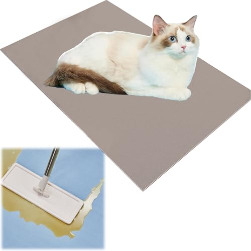 Gbrizmatic ペットマット 洗えるペットシーツ おしっこマット 防水 防尿 フローリングカーペット、犬 猫 防湿 防寒 床保護 フロアマット 漏れ防止 滑り止め トイレ下敷き 防汚 再利用 犬用トレーニングパッド、夏 冬 傷に強い 高密度 PVC