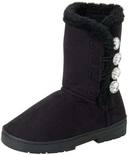 bebe Girl's Fur Lined Winter Boot with Rhinestone Details (Toddler/Little Girl/Big Girl)
