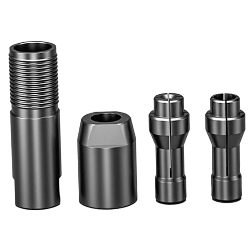 Fenteer Adaptador de Rosca para Amoladora a Amoladora Recta. Fácil de Instalar. Robusto. Portátil. Accesorio de Conversión de 3/6 Mm para Pulido, 4 Piezas
