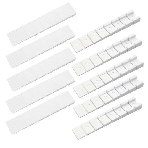 Lot de 10 Cales pour Meubles,Cale Plastique,Universelles Cale pour Meubles,avec Points de Rupture Intégrés,pour Niveler Les Portes,Tiroirs,Armoires ecc,8 *...