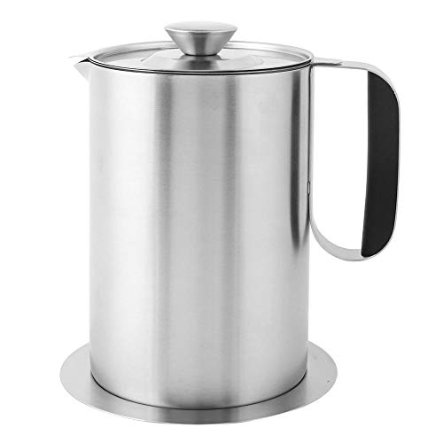 Oil Filter Pot with Strong Rust Resistance Stainless Steel Household Oil Bottle Used with Hot Oil
