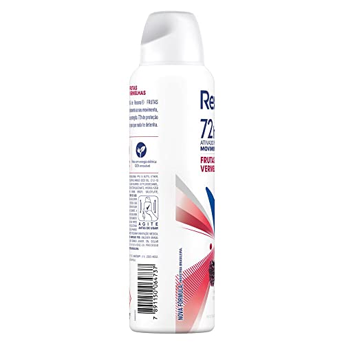 Desodorante Aerosol Rexona Frutas Vermelhas 150ml (A embalagem pode variar)