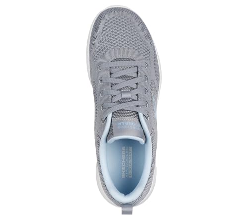Skechers Women's Go Walk Joy Violet Sneaker, Gray/Blue, 6