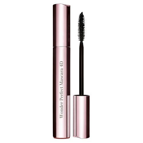Clarins Wonder Perfect Mascara | Visibly Lengthens, Curls, Defines and Volumizes Lashes With Lash Boosting Complex | Long-Wearing | Contains Plant Extracts With Skincare Benefits | 0.2 Ounces