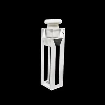 Micro Quartz Cuvette Slit 4mm Fluorescent Quartz Absorption Cells 1400ul PTFE Sealing Sintering Technology Resistant Acid Alkali