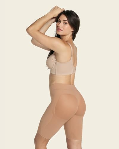 Leonisa Seamless Shapewear High-Waisted Butt Lifting Capri or Shaper Shorts Thigh Slimmer Girdle for Women Tummy Control3