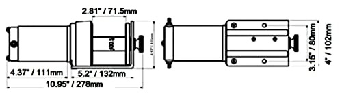 South Bend Components Atlas Power Machines ATV/UTV Winch 750 lb miniatura 6
