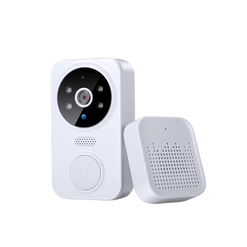 Sonnette interphone audio et vidéo TC9400 White avec carillon et signal sonore