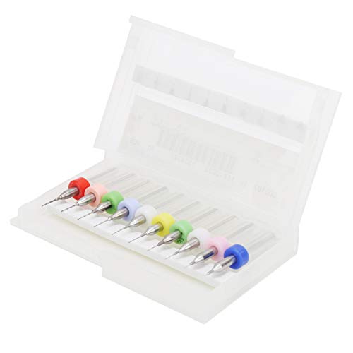 10 pièces 0.1-0.55mm PCB forets ensemble forets en carbure cimenté accessoire industriel pour pierre Dremel bijoux gravure CNC